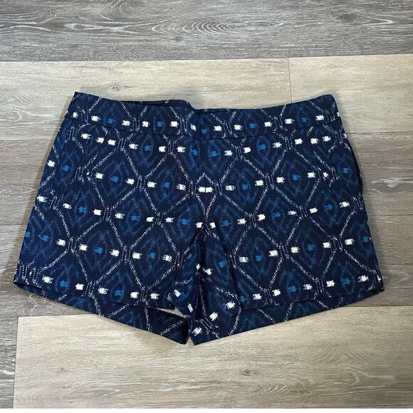 J. Crew Factory  Shorts  Blue and White  size 12 - Picture 1 of 3
